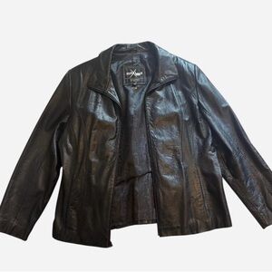 Maxima Black Leather Jacket